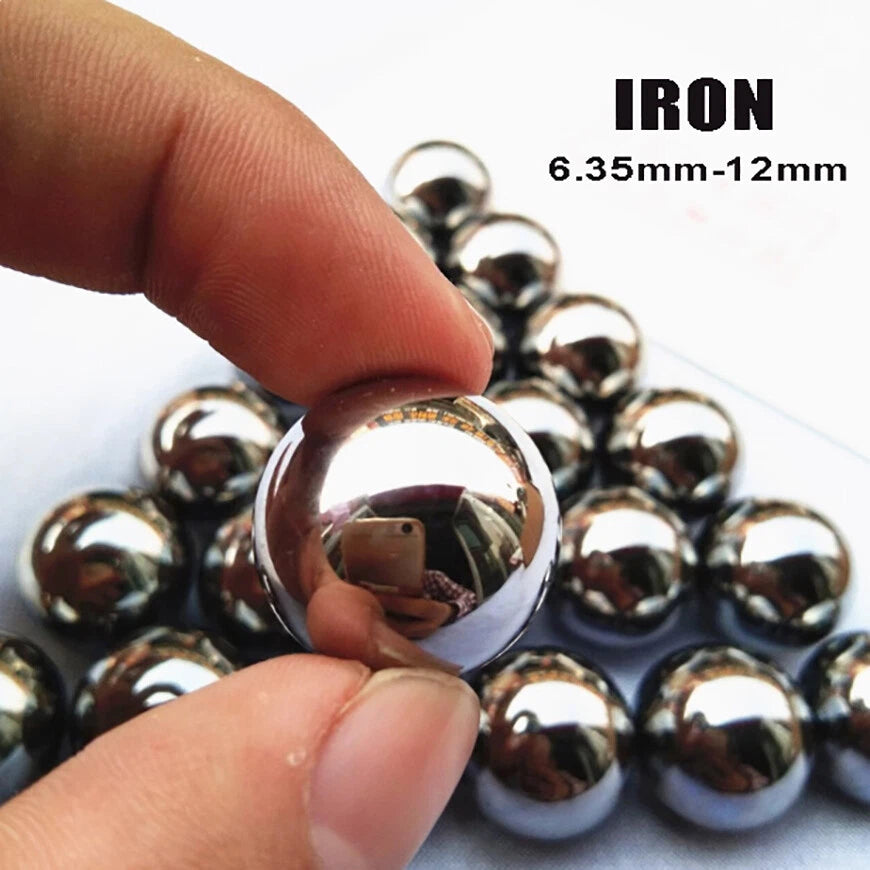 Iron Ball Bearings Replacement Steel Ball Oil Free Smooth Bright 6.35mm-12mm