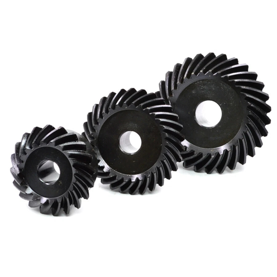1:1 Sprial Bevel Gear 1/1.5/2/2.5/3 Mod Left-Right Spiral 45# Steel 20/25/30T