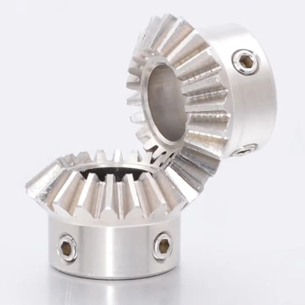1-3 Module 15-30 Teeth Stainless Steel Umbrella Bevel Gear 90° Angle, Ratio 1:1