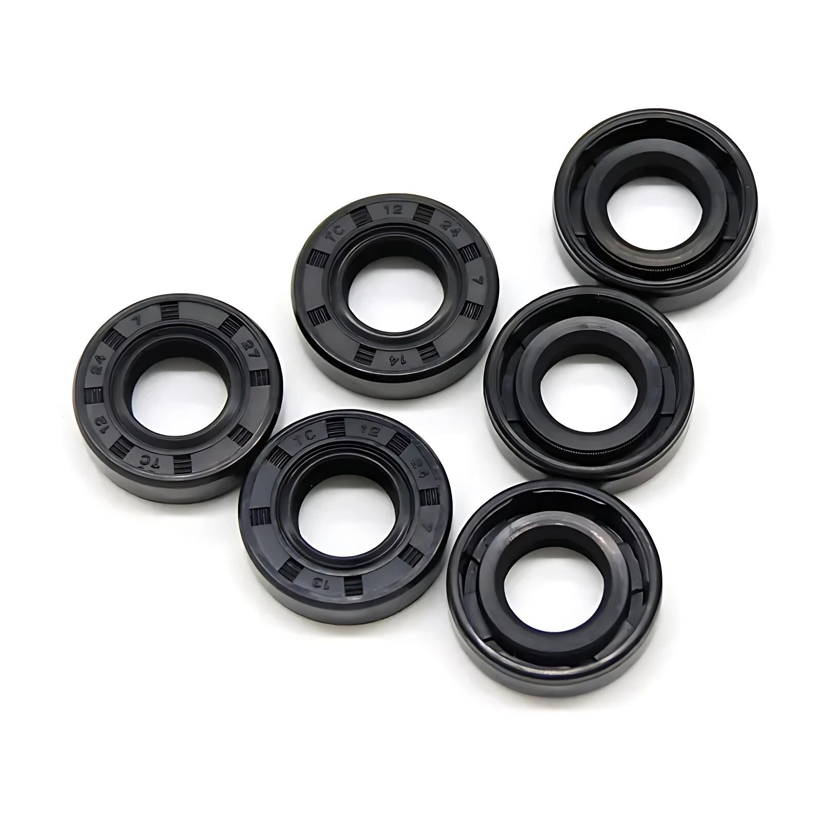10PCS TC Oil Seal NBR Double Lip Rotary Shaft Seal — ID 14mm 15mm 16mm