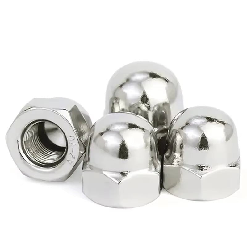 10Pcs DIN1587 304 Stainless Steel Hex Cap Nut Domed Nuts M3 M4 M5 M6 M8 M10 M12 - HomeDIYer