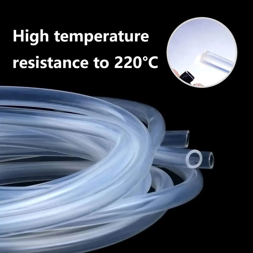 Food Grade Clear Silicone Tubing — Flexible Rubber Hose Pipe ID 0.33mm–50mm