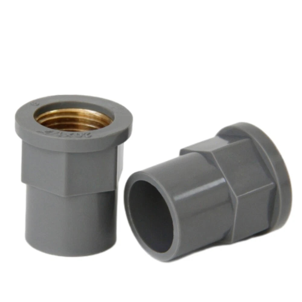 Grey PVC Threaded Pressure Pipe Fittings Ponds Pools Aquarium 1 2" 3 4" 1"