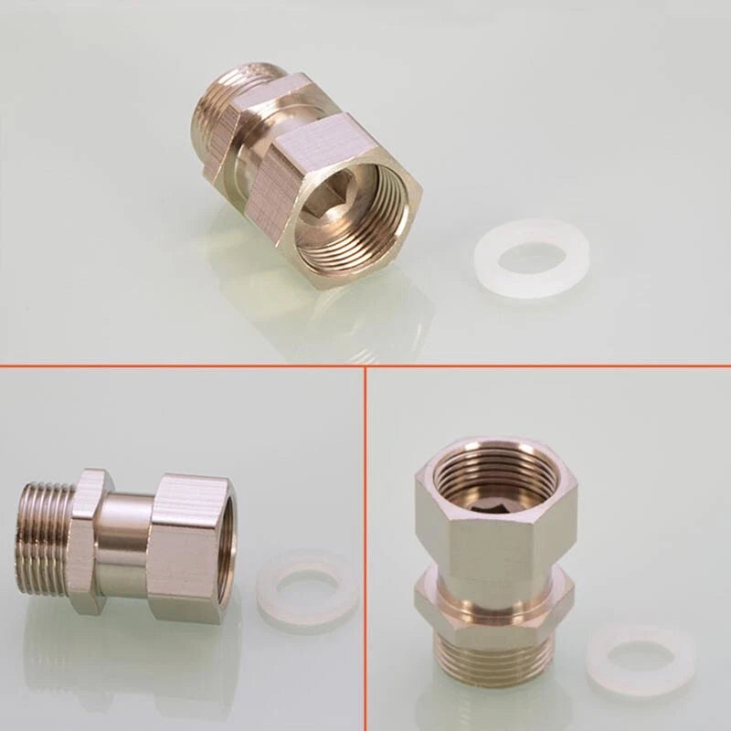 Brass BSP Extension Pipe Fitting — 1/2" & 3/4" Female/Male Thread Connector Adapter