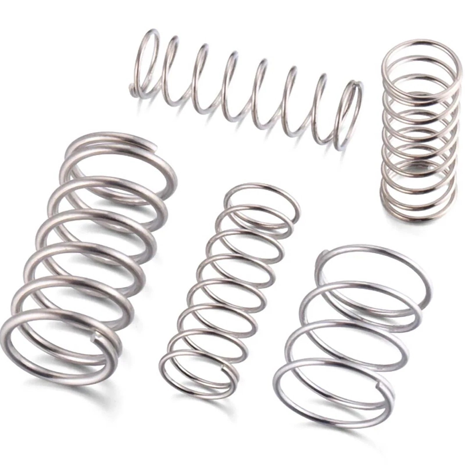 10pcs A2(304) Stainless Steel Compression Pressure Small Springs 0.3/0.4/0.5mm