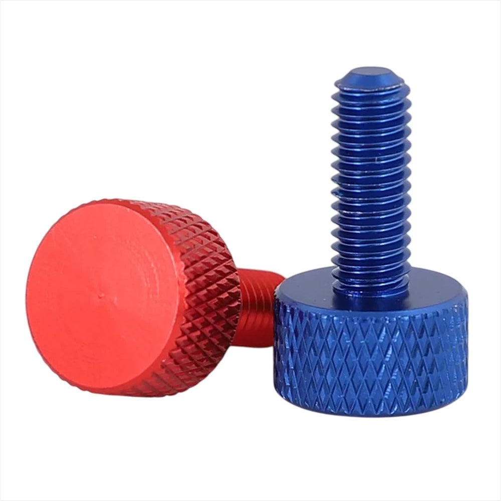 M3 M4 Knurled Thumb Screws – Aluminum Alloy Flat Head Hand Knob Bolts