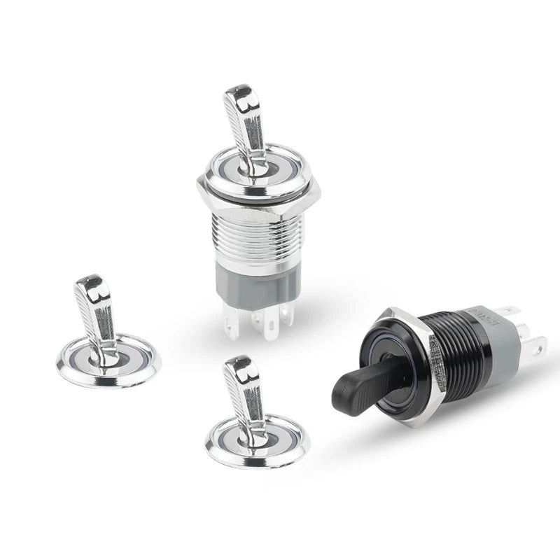 Waterproof Metal Push Button Switch – 3-6V & 12-24V, LED Indicator, Metal & Stainless Steel