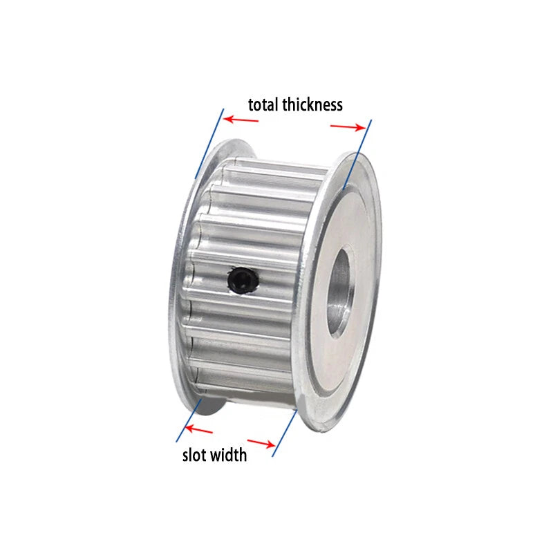 HTD 8M Timing Belt Pulley for 15-40mm Wide, Bore 8-25mm, 15-26T, CNC 3D Printer
