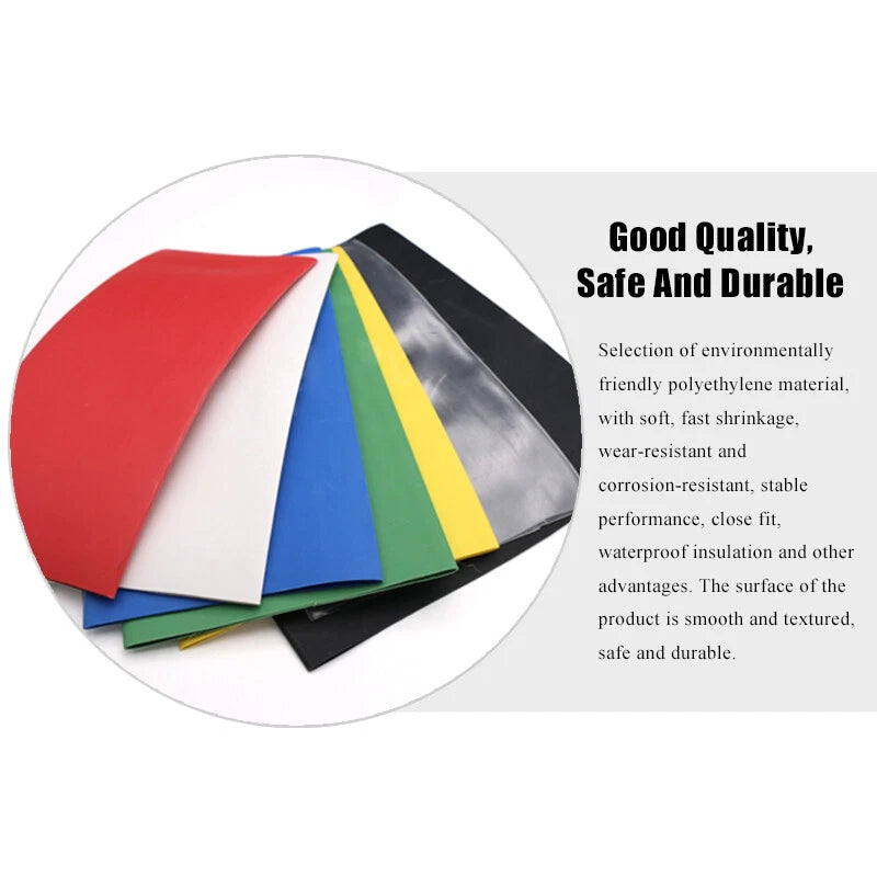 90mm Black Heat Shrink Tubing 2:1 Shrink Ratio – Electrical Wire Sleeve