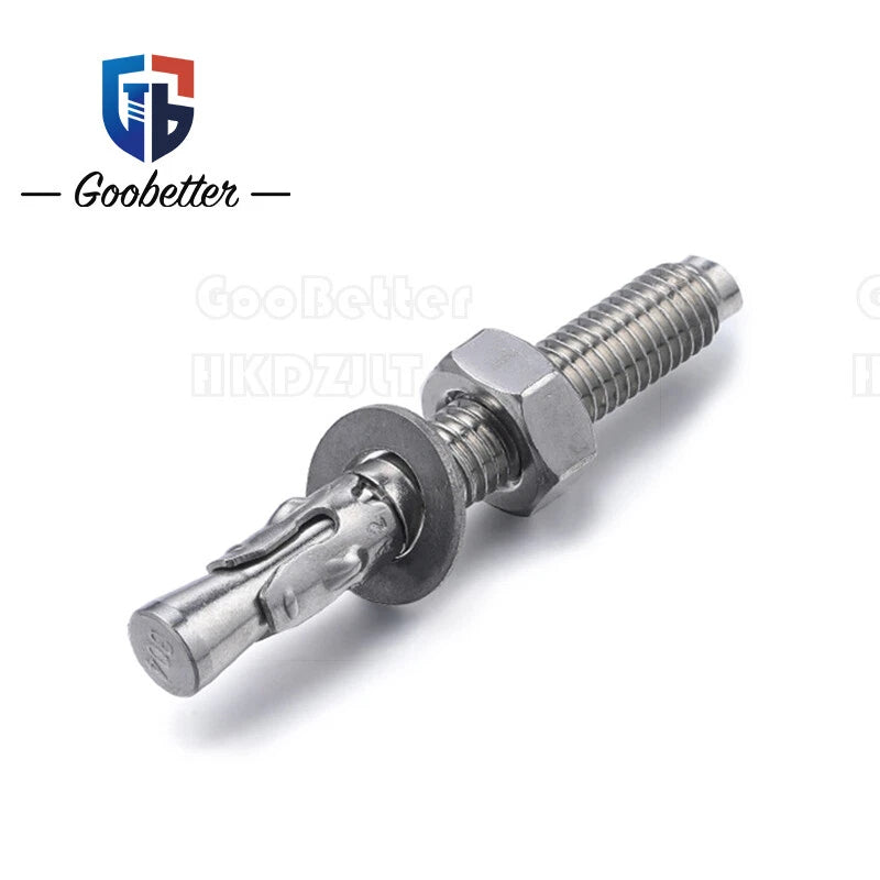 Stainless Steel Through Anchor Bolts — M6 M8 M10 M12 M16 Expansion Bolt