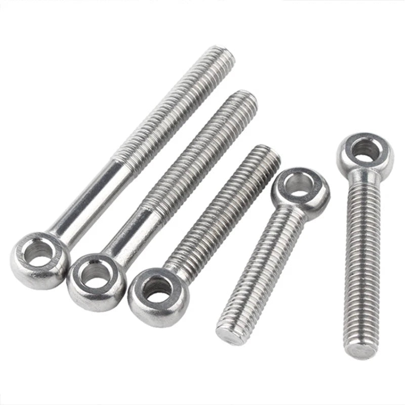 M16 Eye Bolt 304 Stainless Steel Threaded Ring Lifting Screw — 60mm to 200mm - HomeDIYer