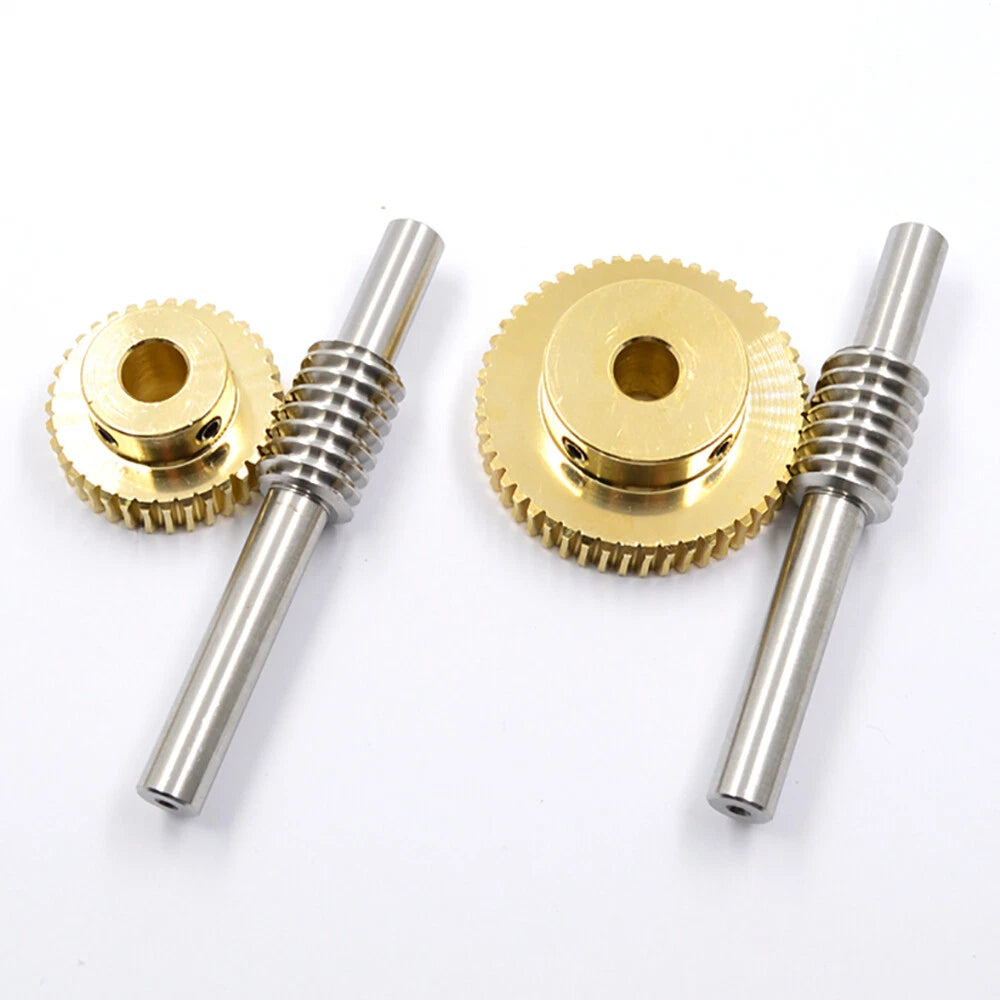0.5/0.8/1/1.5 Module, 20 to 60 Teeth, Brass Worm Wheel Gear Shaft Hole 4mm-12mm