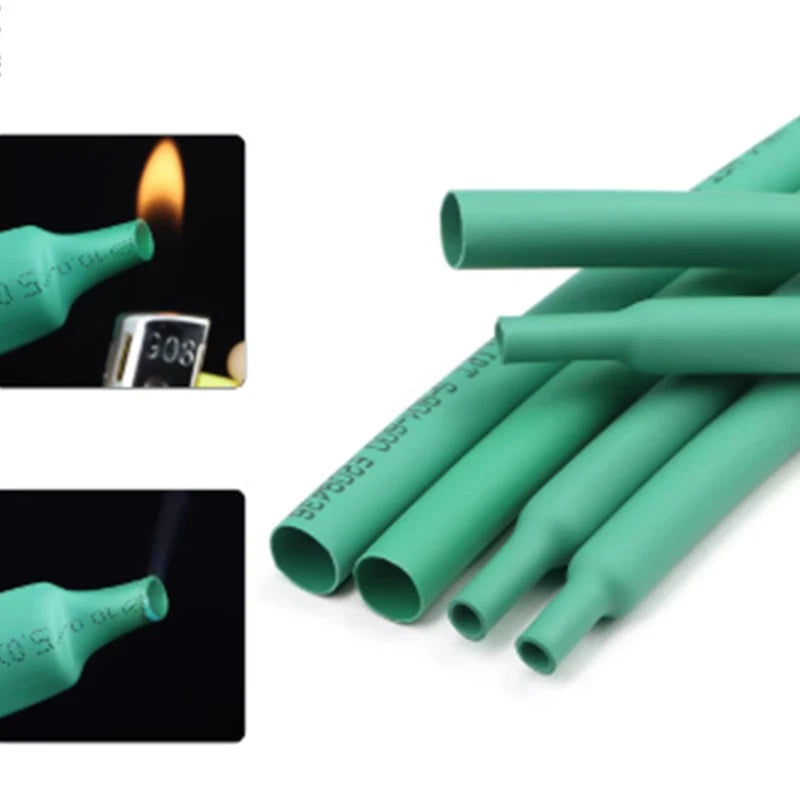 Green Heat Shrink Tubing 2:1 Ratio | 0.6mm–80mm | Electrical Cable Sleeving