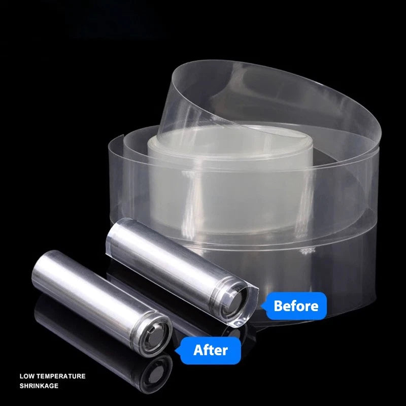 PVC Heat Shrink Tubing — Clear Wrap Sleeve for Battery & Wire Insulation (7mm–400mm)
