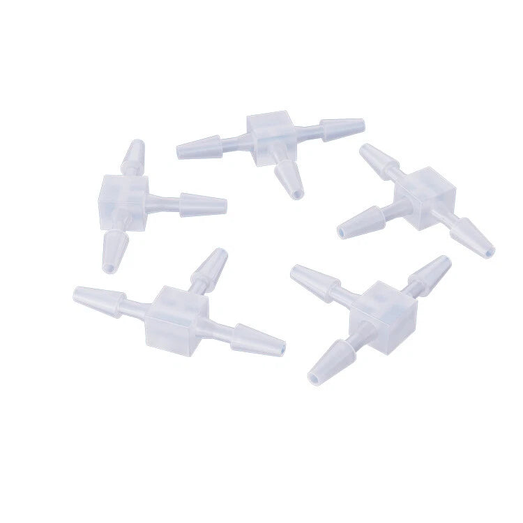 T-Type Three Way Plastic Barbed Hose Connector — Equal Tube Joiner Fitting