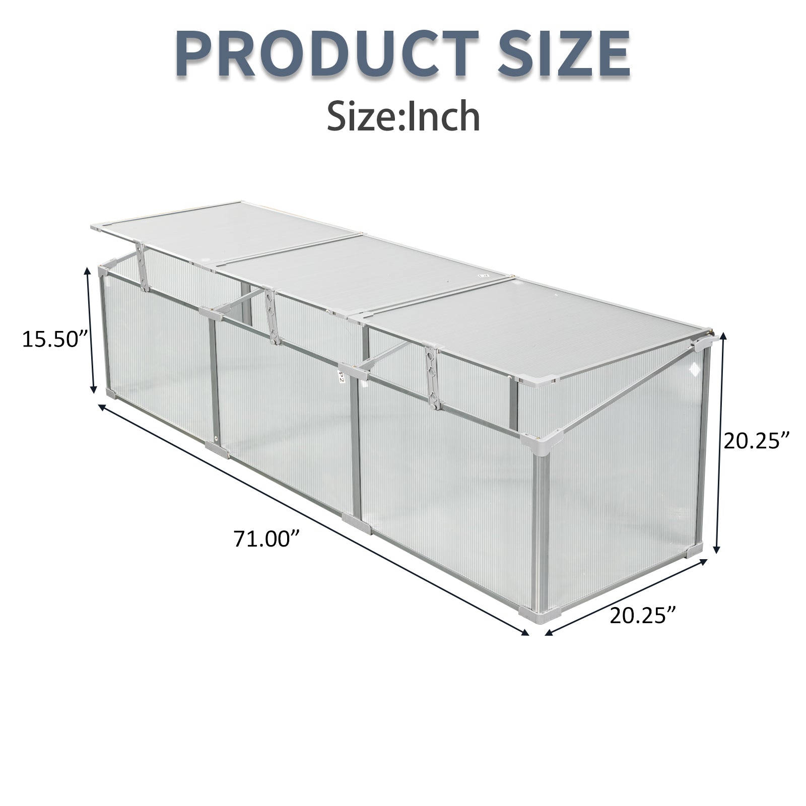Polycarbonate Greenhouse for Outdoors in Winter