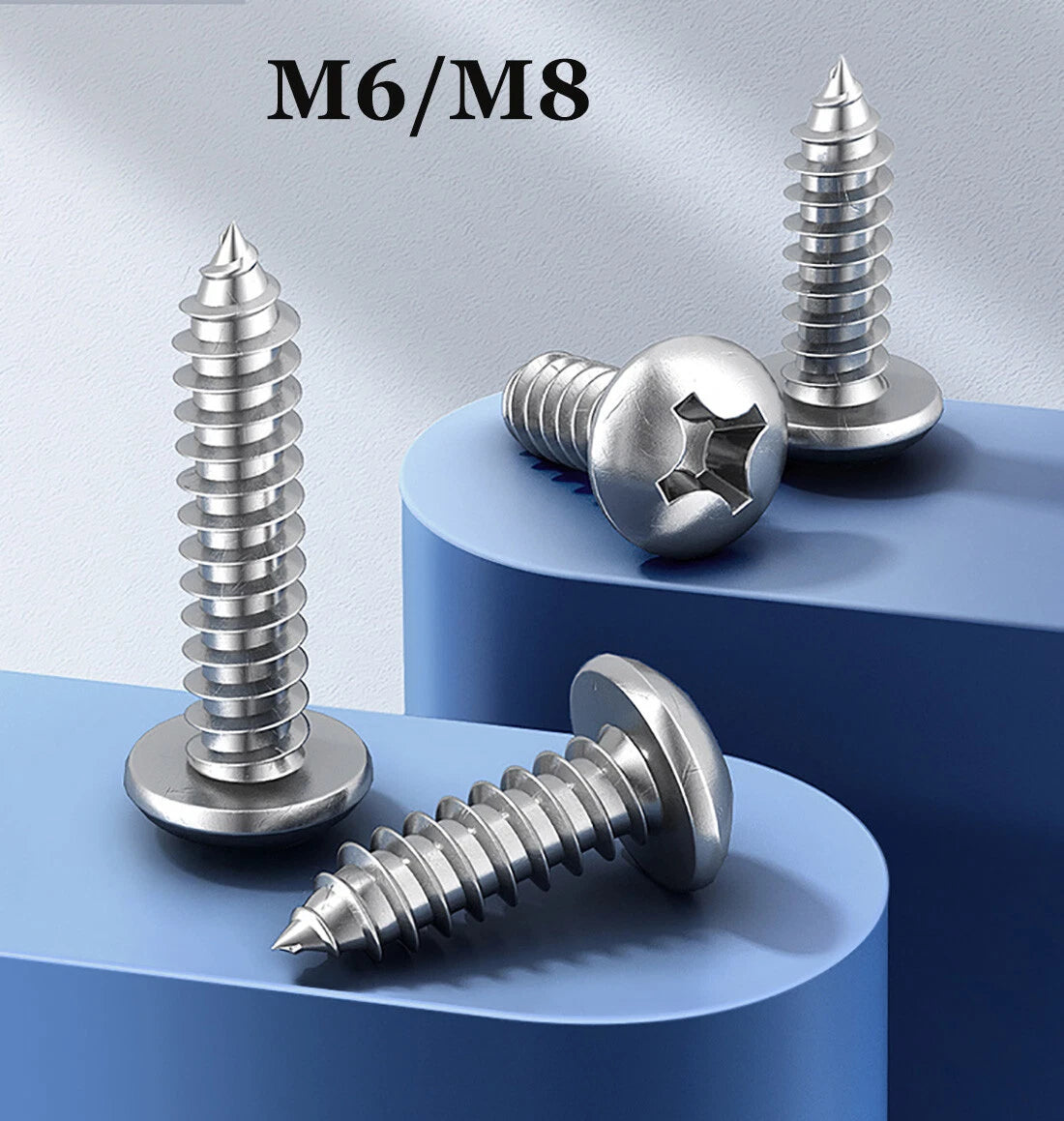 M6 M8 Pan Head Self Tapping Screws – 304 Stainless Steel