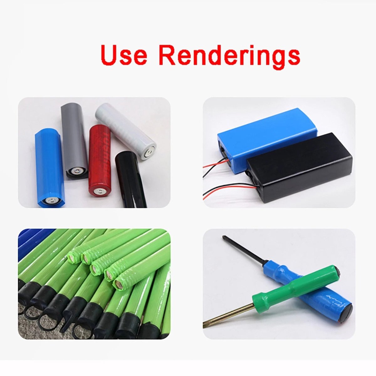 PVC Heat Shrink Tubing for RC Battery Packs — 9mm to 23mm Flat Width, 8 Colors - HomeDIYer