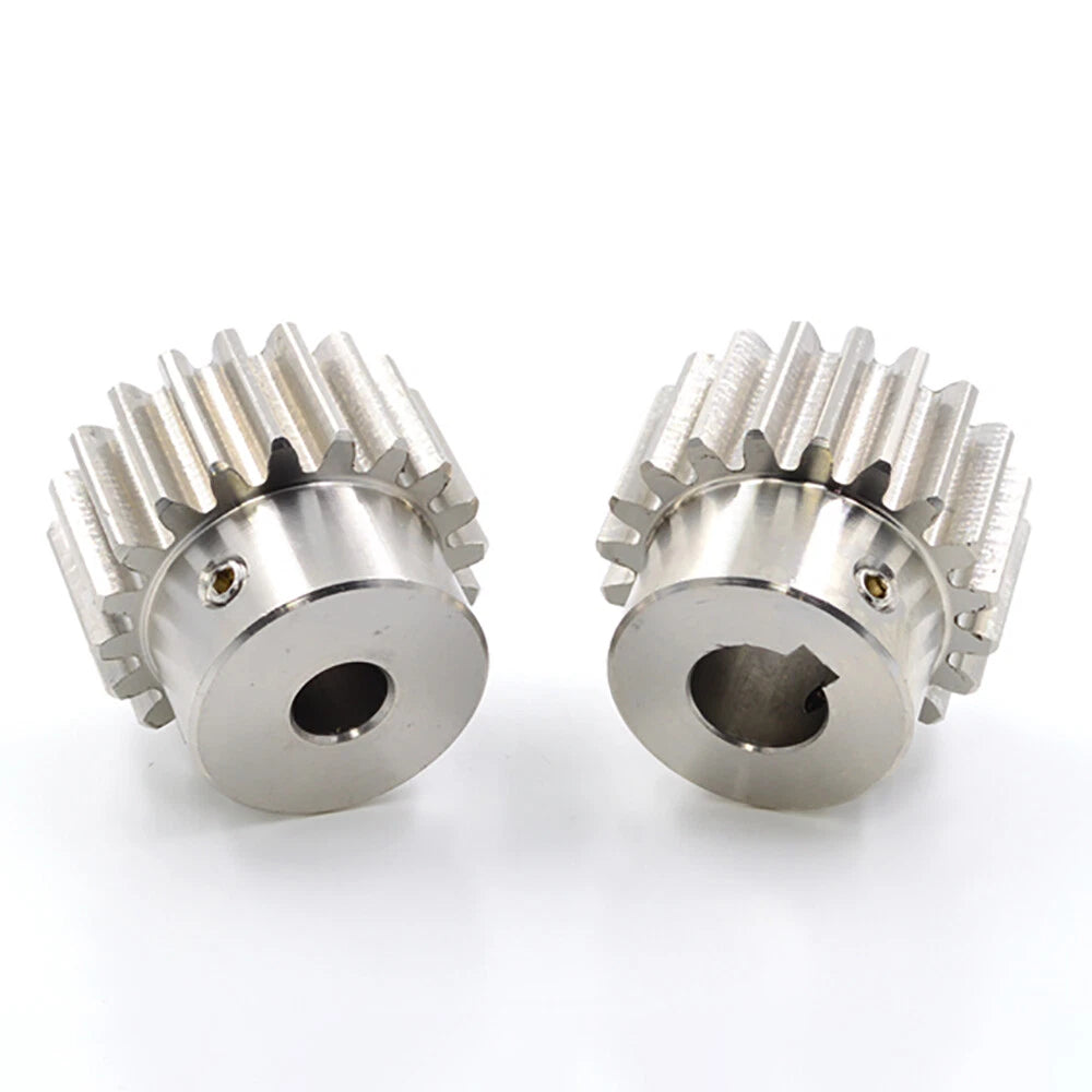 2 Module 12~30 Teeth, 8mm-25mm Bore Stainless Spur Gear, Drive Gearbox With Hub