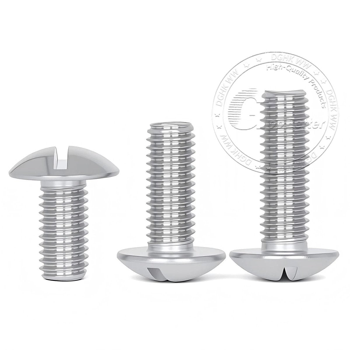 A2 Stainless Steel Mushroom Head Slotted Machine Screws — M2 to M8, Multiple Lengths - HomeDIYer