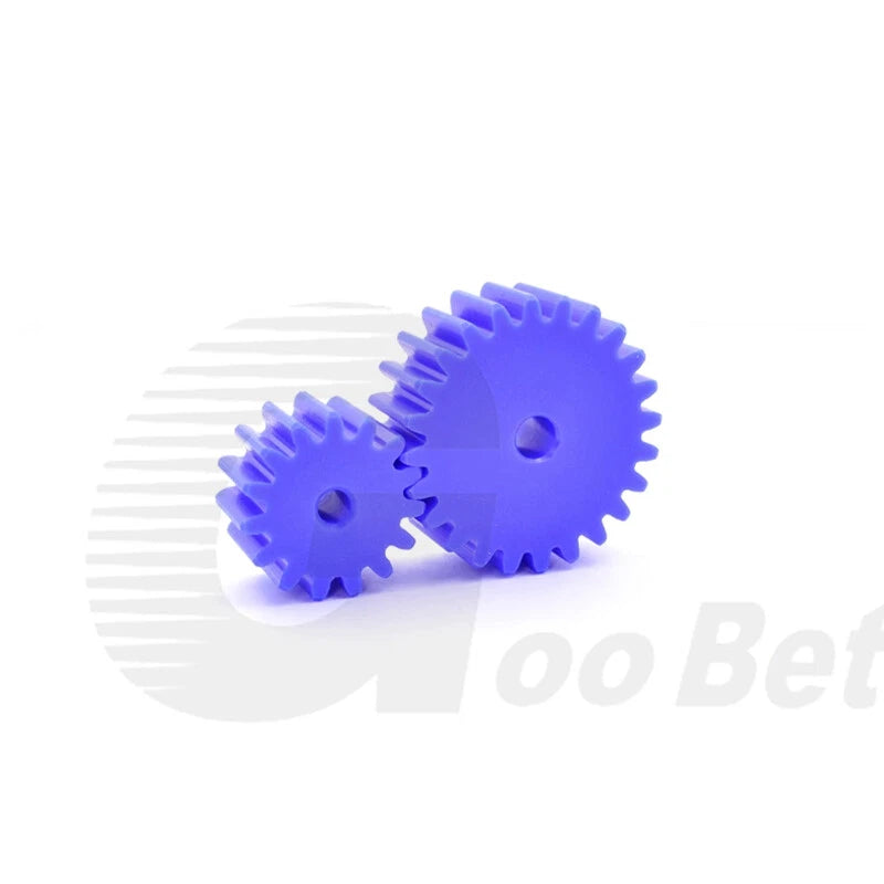 Module 3 Nylon Flat Gear Spur Gear Plastic 12-60 Tooth Pinion Motor Gear Blue