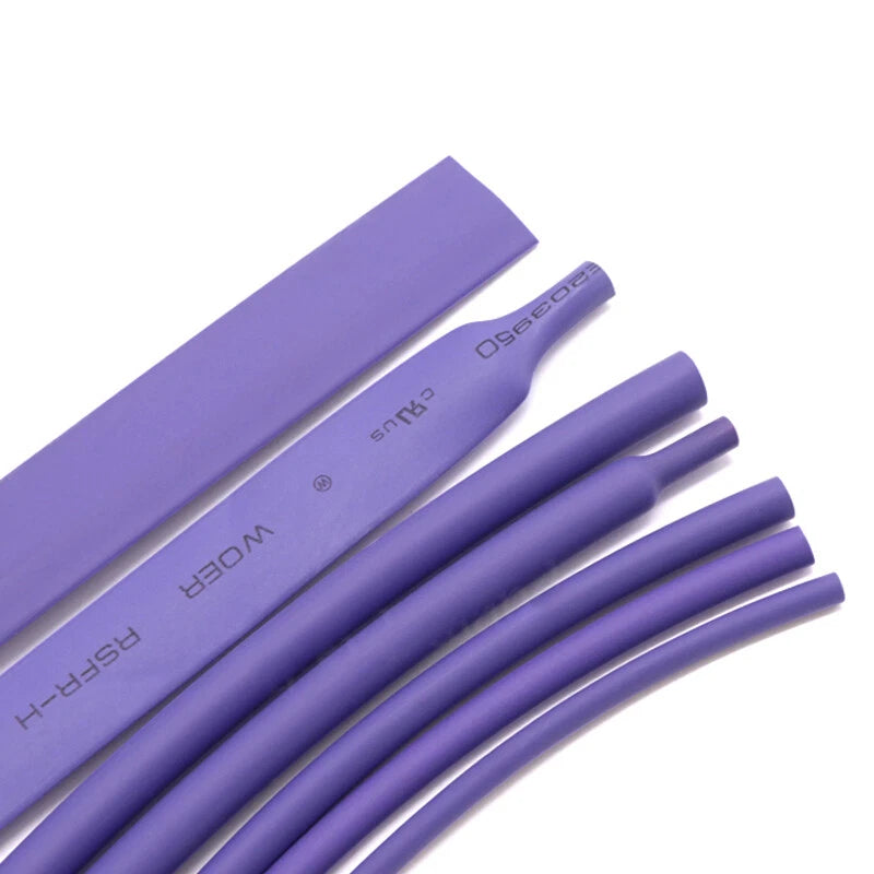Purple Heat Shrink Tubing 2:1 — φ1.5mm to φ50mm | Electrical Wire Sleeve