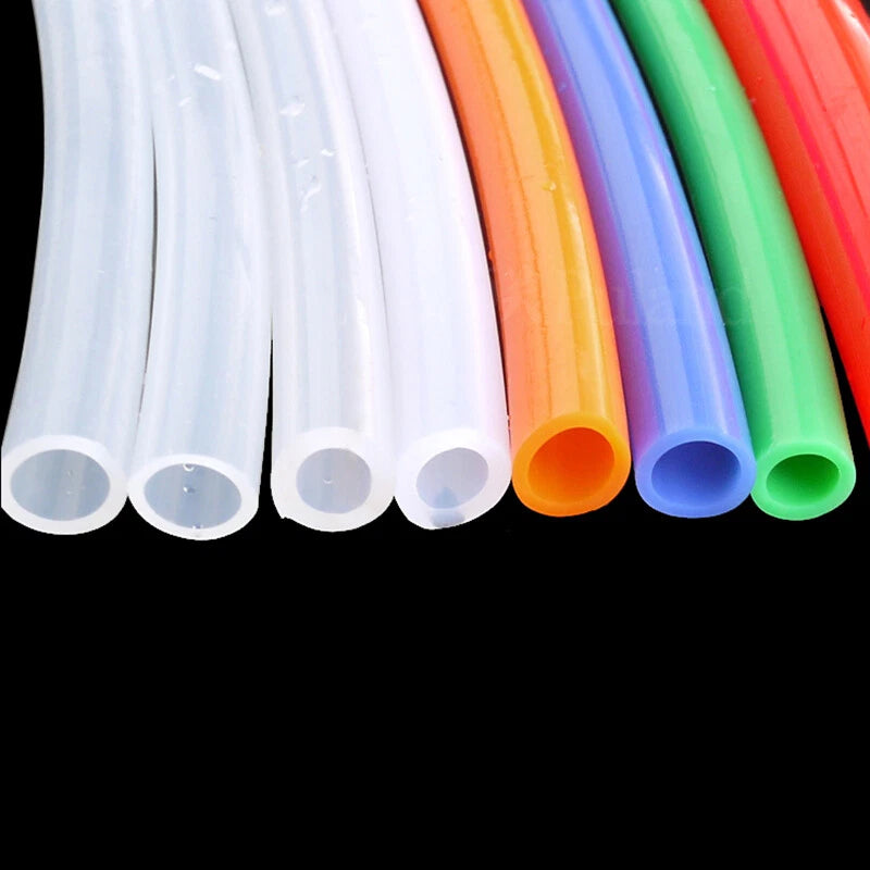 Food Grade Silicone Tube | Flexible Rubber Water Hose | 0.5mm–25mm ID, Multiple Colors