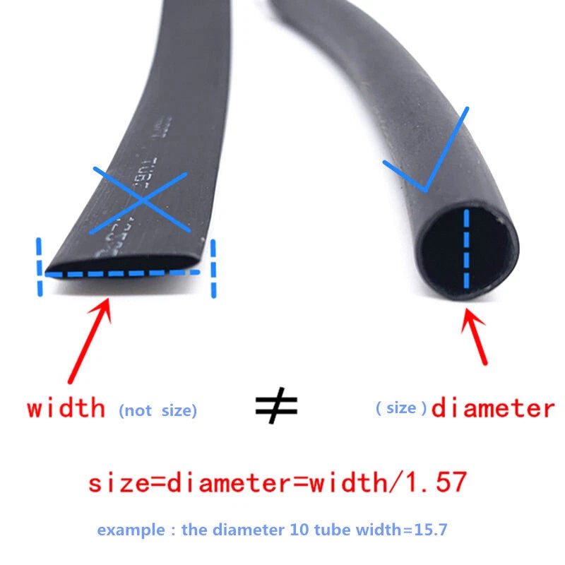 3:1 Heat Shrink Tubing — Dual Wall Adhesive-Free Sleeve, Φ1.6mm to Φ65mm, 8 Colors