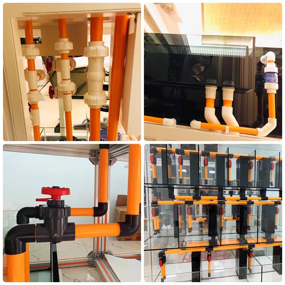Orange PVC Round Tube | Solvent Weld Pipe | OD 20–50mm | 500mm Length