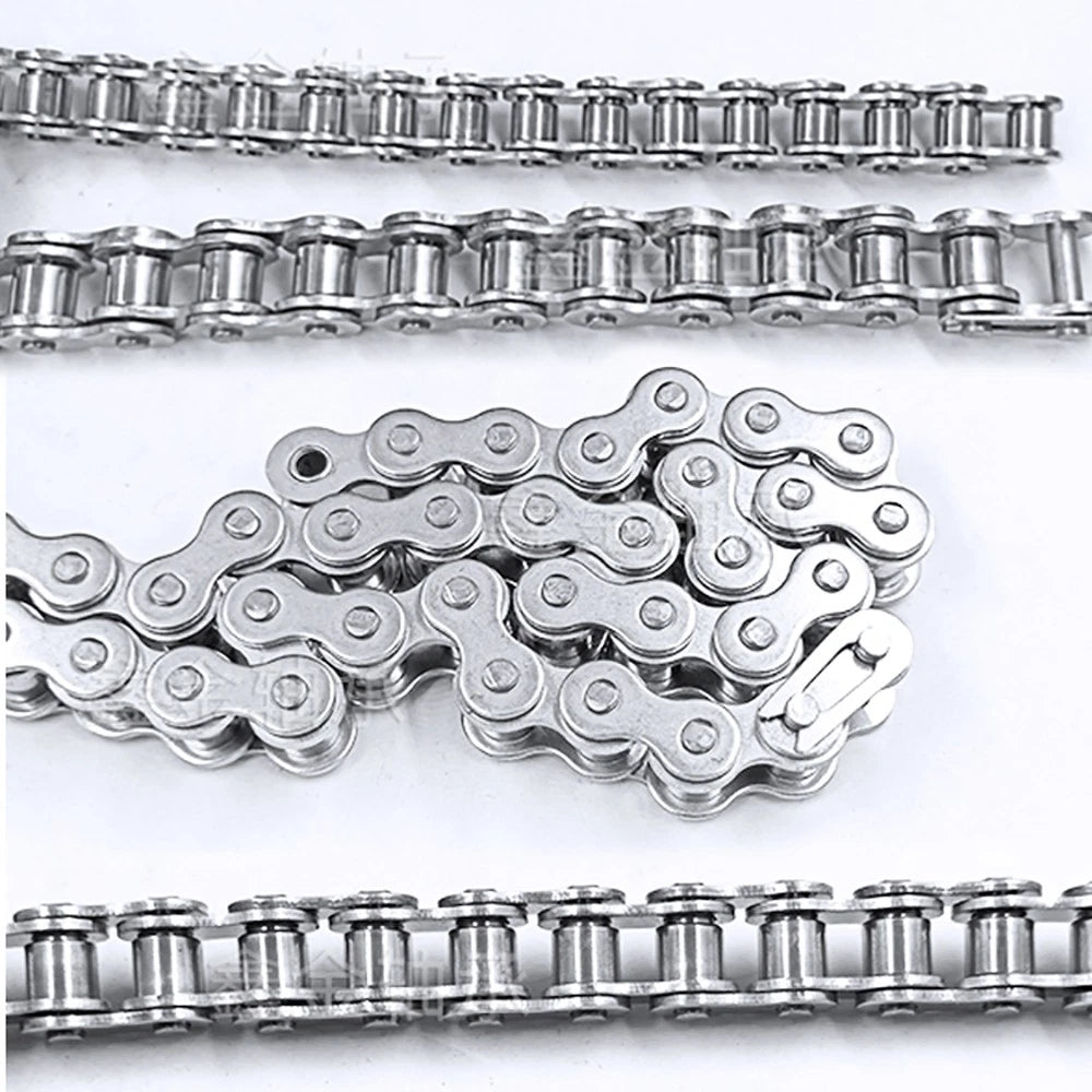 316 Stainless Steel Roller Chain Quality Simplex Chain 08B 10A 12 16A 1.524Meter