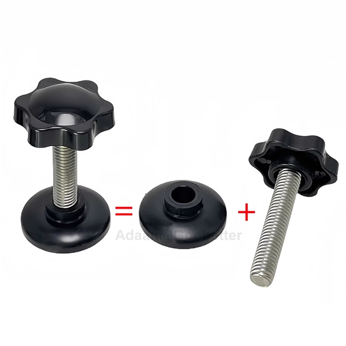 M6 M8 M10 Thumb Screws Hexalobular Star Disc Pressure Plate Hand Grip Knob Bolts