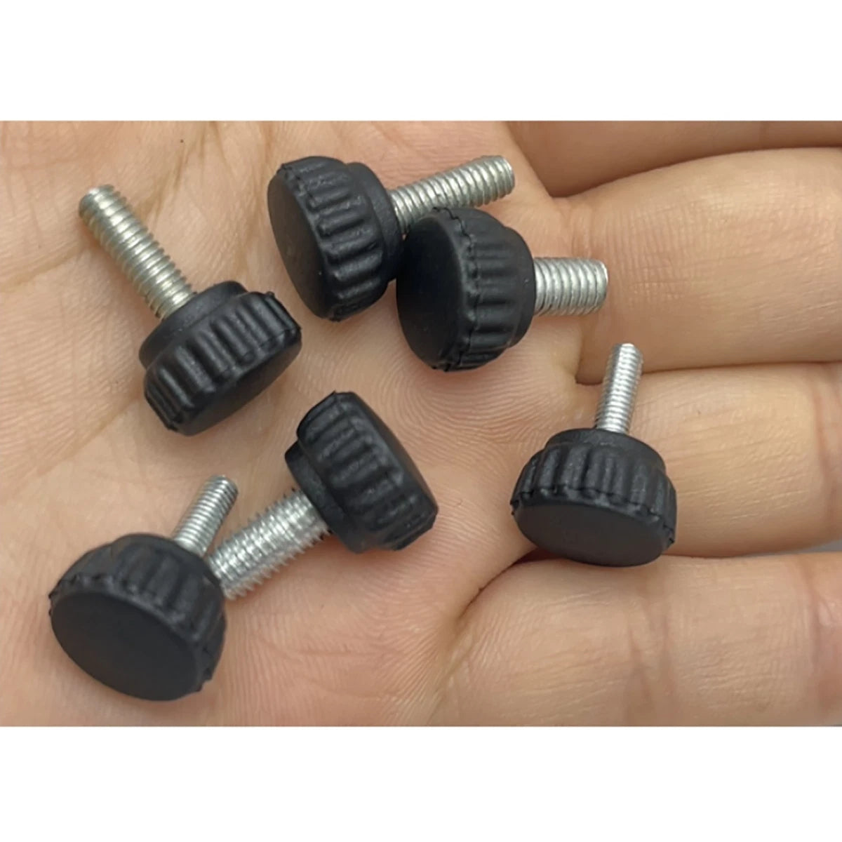 M3 M4 M5 Knurled Thumb Screws Dia 13mm Plastic Round Head Hand Grip Knob Bolts