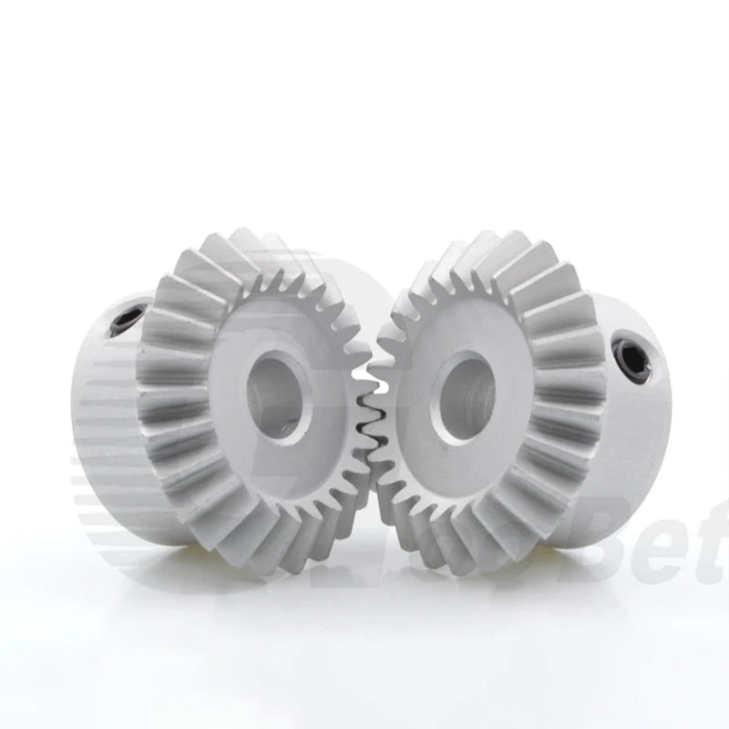 Bevel Gear Set Module 1 Aluminium 1:1 Pairing 15 - 30 Tooth Miter Gear Precision