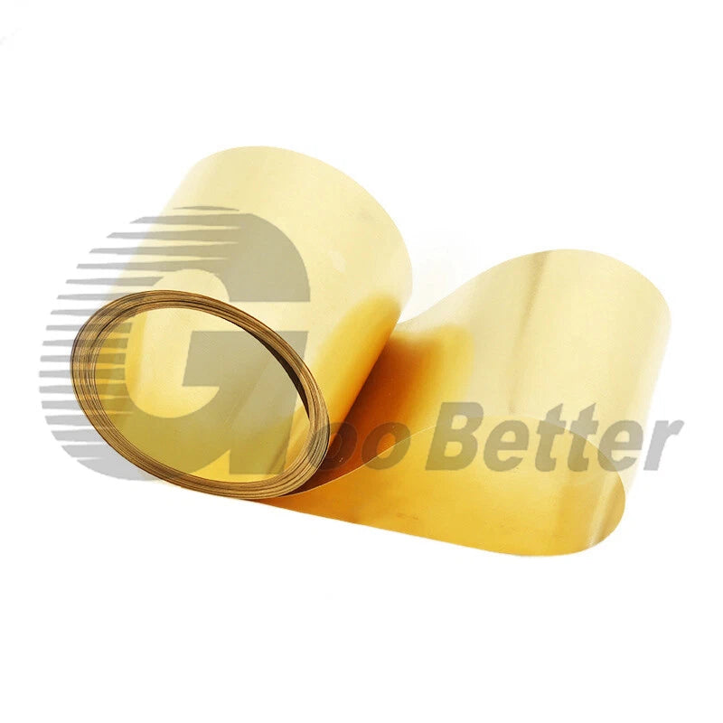 0.5m Brass Sheet Foil Plate Brass Strip Coil Thickness 0.1mm-1mm Breadth 200mm