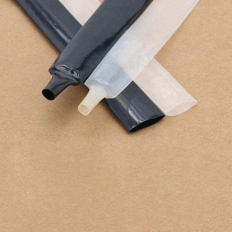 PVDF Heat Shrink Tubing 2:1 Ratio — φ0.8mm to φ25.4mm, 175°C Rated, Black & Transparent