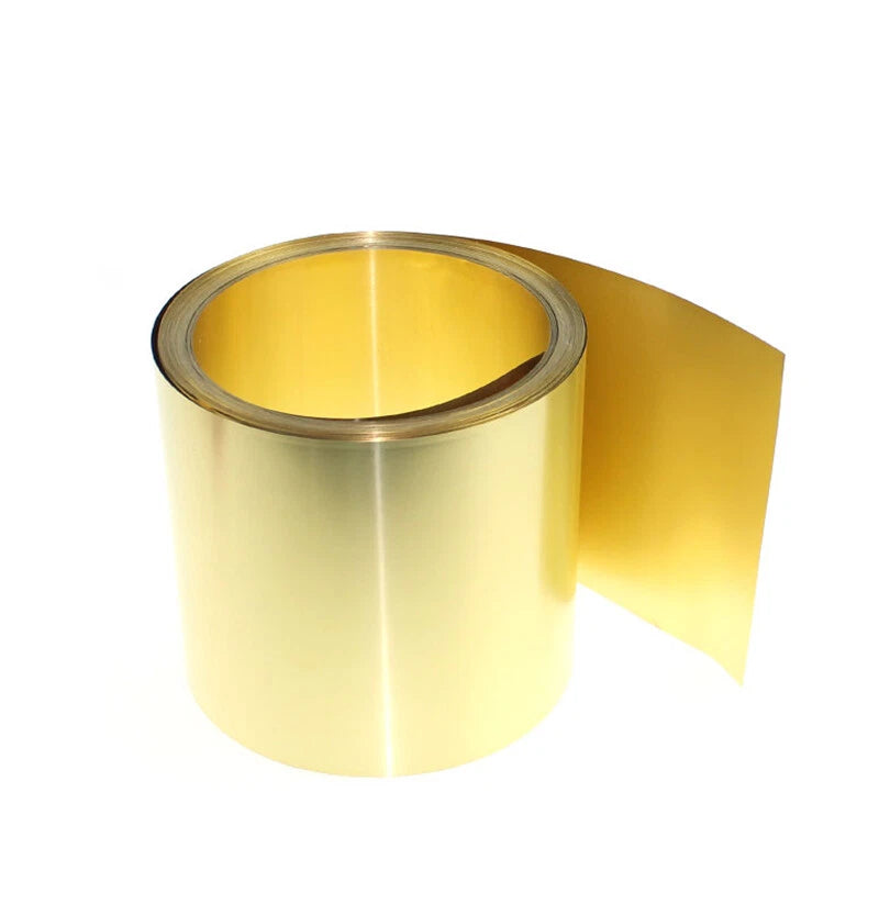 Brass Sheet Roll Metal Thin Foil Plate Pure Sheet Brass Coil Thicknes 0.02~0.5mm