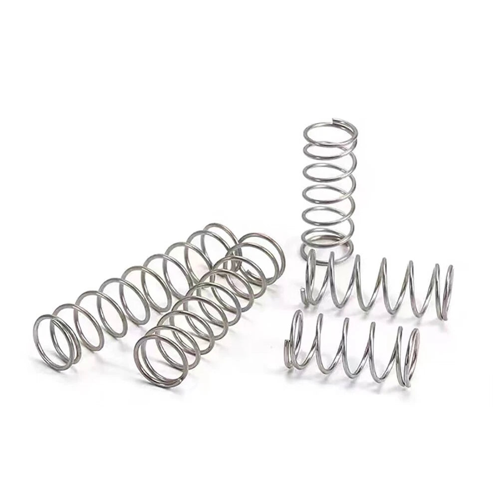 0.3/0.4/0.5/0.6/0.7/0.8/0.9mm 304 Stainless Steel Compression Springs L=60-100mm