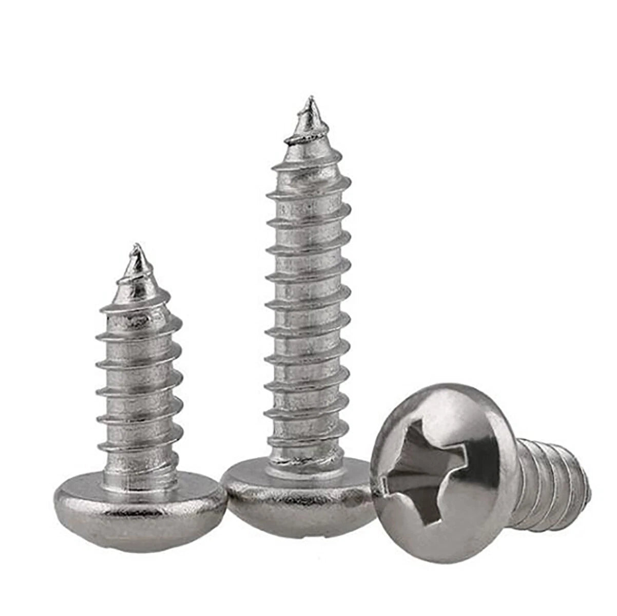 M1–M2.6 Phillips Pan Head Self Tapping Screws – 304 Stainless Steel