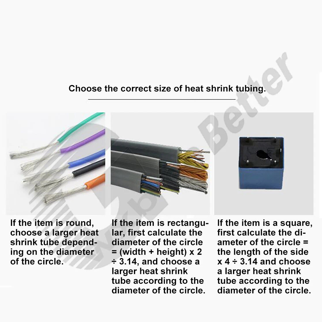 Heat Shrink Tubing 2:1 Polyolefin — φ0.8mm to φ20mm, Black & Clear, 1m–50m