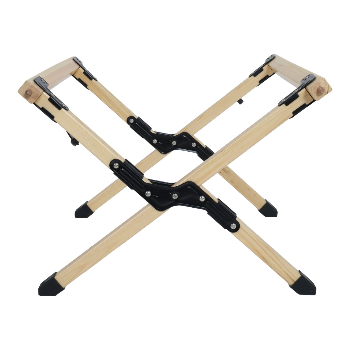 Portable Foldable Outdoor Picnic Table - Natural Beech Wood Camping Table with X - Frame Design - Small Sizes - HomeDIYer