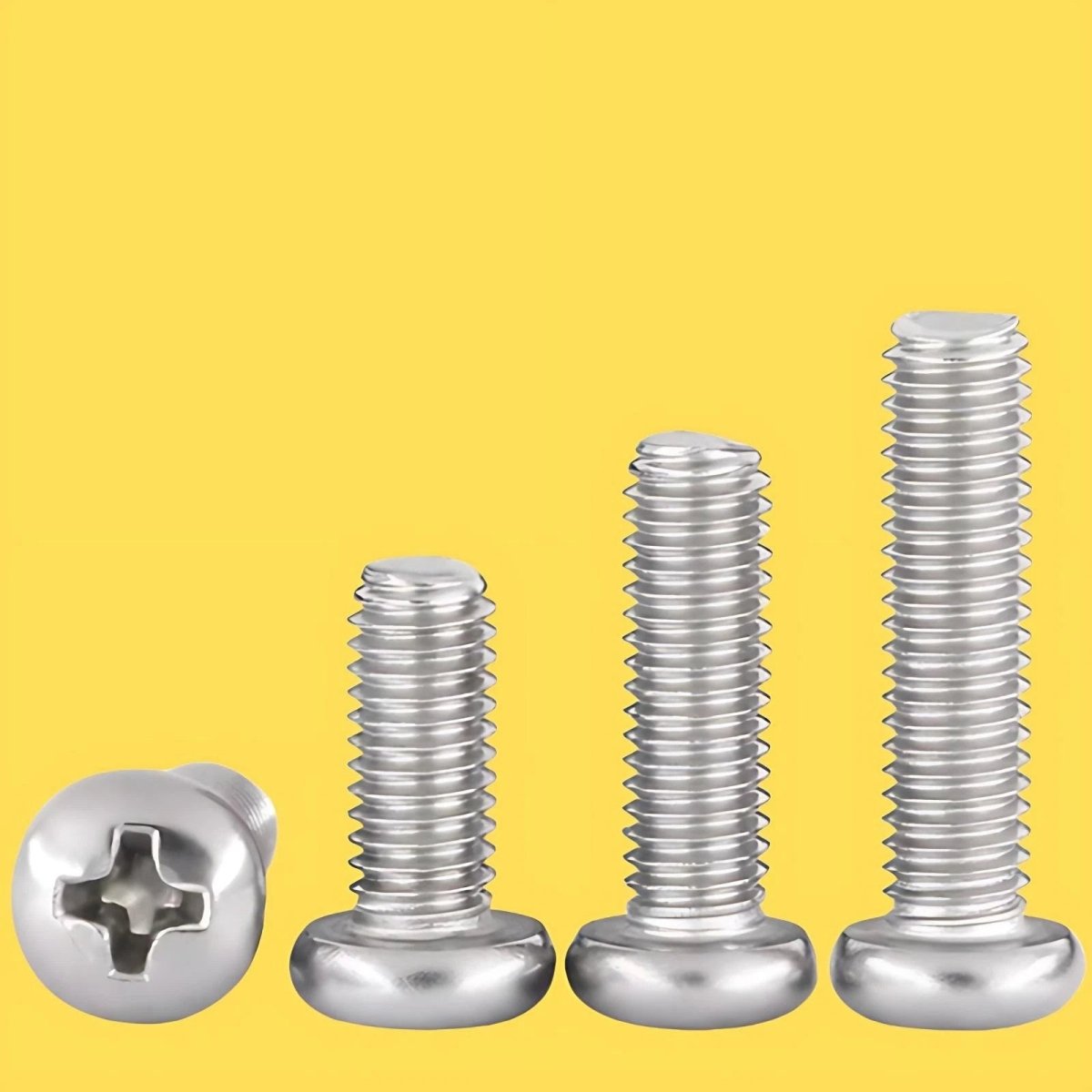 M1.2–M4 Phillips Pan Head Machine Screws A2 Stainless Steel DIN 7985 - HomeDIYer