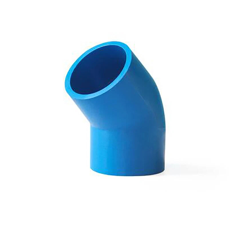 PVC Pipe Fittings 45° Elbow Socket ID 16mm - 200mm Solvent Weld White Blue Grey