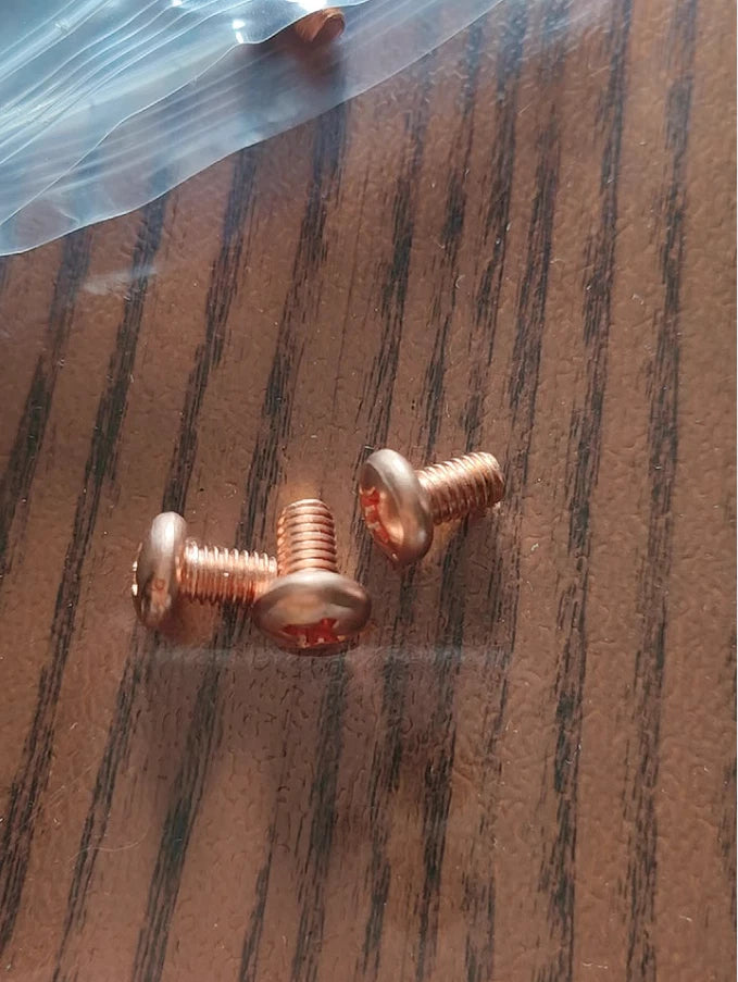 Copper Phillips Pan Head Machine Screws M2–M10, Multiple Lengths & Pack Sizes