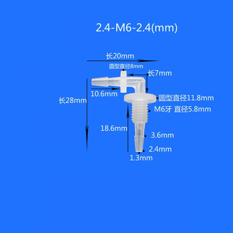 90 Degree Barbed Hose Fitting — Male Thread Plastic Elbow Connector for Air & Water Lines