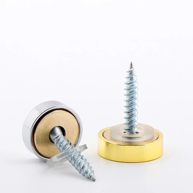Decorative Mirror Screw Caps – Copper Alloy, 12–25mm, 3 Styles