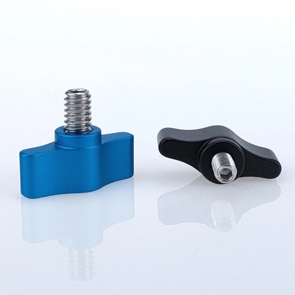2pcs Thumb Screw Knobs M5 M6 M8 x 6mm-100mm T- Screws With Tee Wing Knob Head