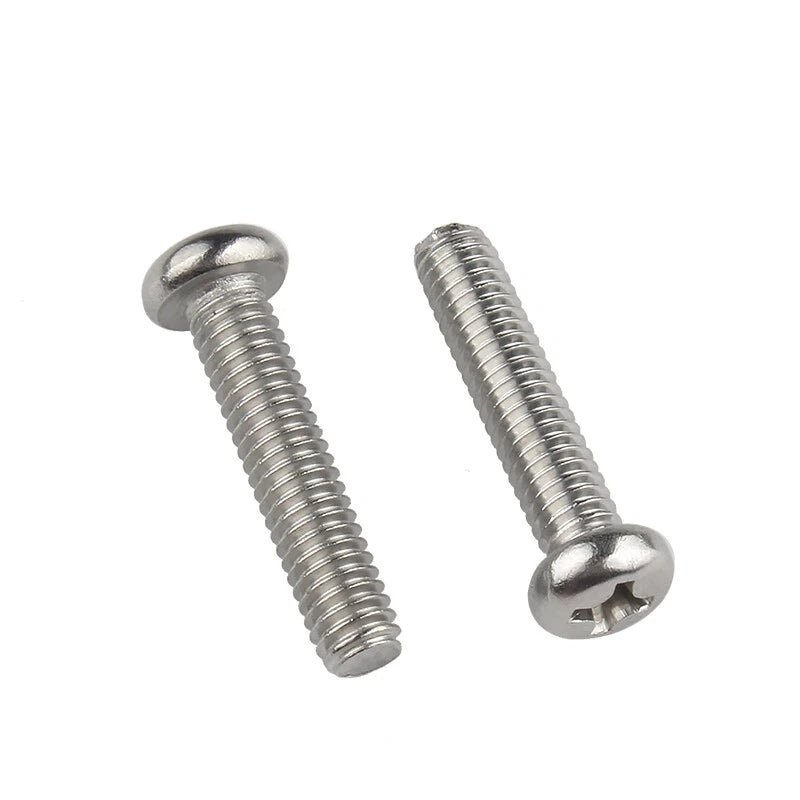 M6 Phillips Pan Head Machine Screws — 304 Stainless Steel, 6mm to 100mm - HomeDIYer