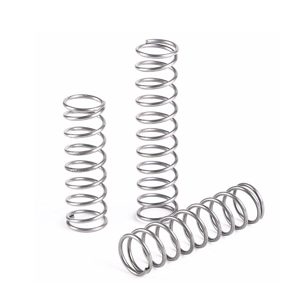 0.3/0.4/0.5/0.6/0.7/0.8/0.9mm 304 Stainless Steel Compression Springs L=60-100mm