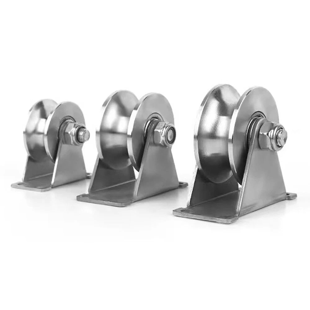 48 58 68 Pulley U V H Groove Shape Roller Wheels Idler Pulley Wheel Crane Roller
