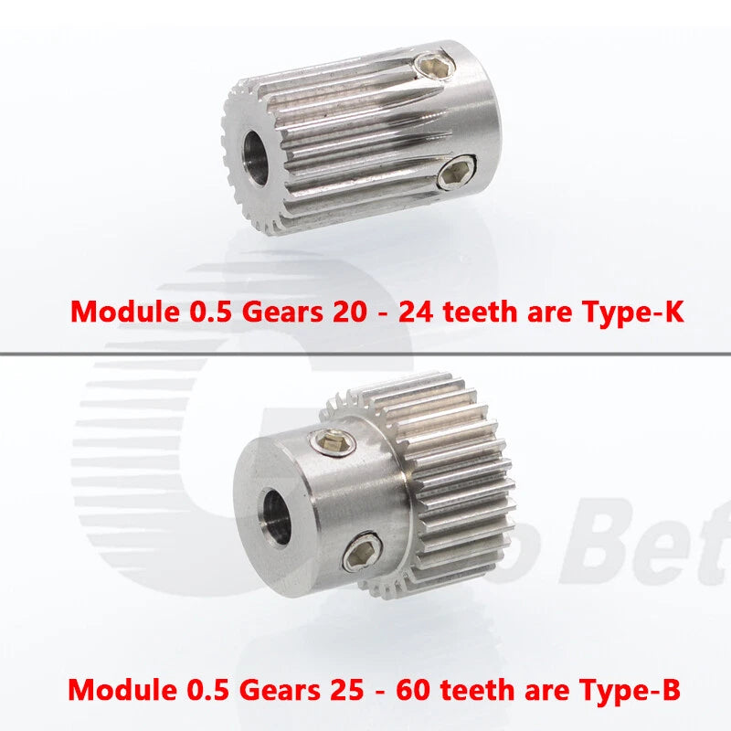 Mod 0.5 1 1.5 2 Precision Spur Gear Stainless Steel with Hub 12 Tooth - 60 Tooth